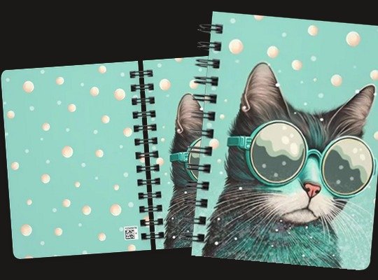 Snowflake Kitty Art Journal — Fred Barca