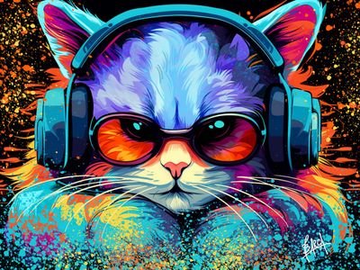 DJ Kitty — Fred Barca Art