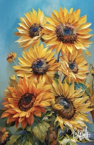 Sunflowers Bouquet by Fred Barca