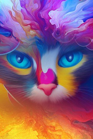 Bubble Cat Art Journal