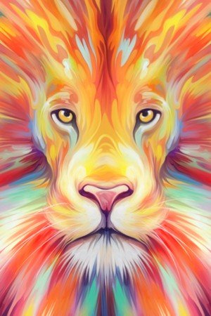 Cosmic Lion 1 Art Journal