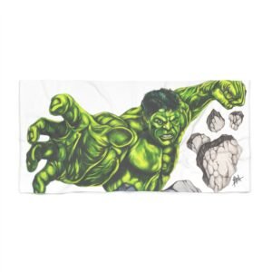 Superhero Beach Towel - Hulk Print for Summer Fun & Pool Days