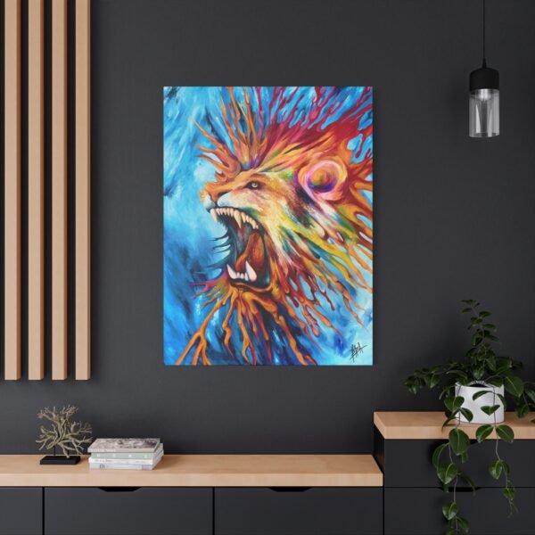 Copy of Vibrant Roaring Lion Canvas Art Print - Bold Modern Wall Decor - Image 16
