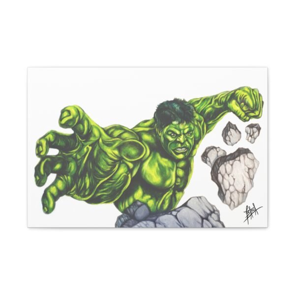 Hulk Canvas Wall Art - 12x16" Superhero Decor for Comic Fans - Image 13