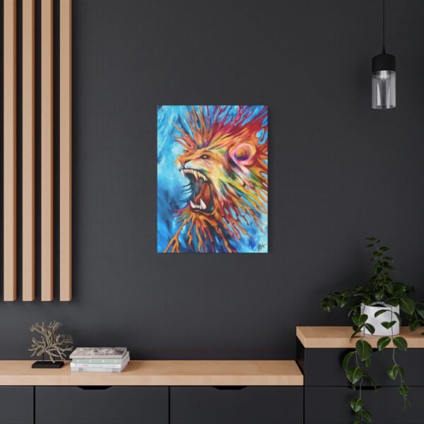 Copy of Vibrant Roaring Lion Canvas Art Print - Bold Modern Wall Decor - Image 8