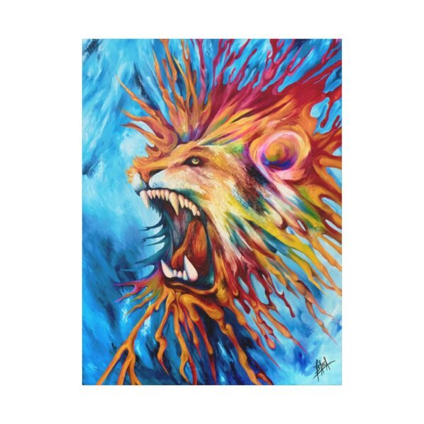 Copy of Vibrant Roaring Lion Canvas Art Print - Bold Modern Wall Decor - Image 13