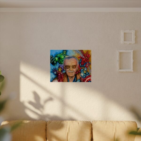 Stan Lee Superhero Watercolor Art Poster - Perfect for Comic Fans - Image 24