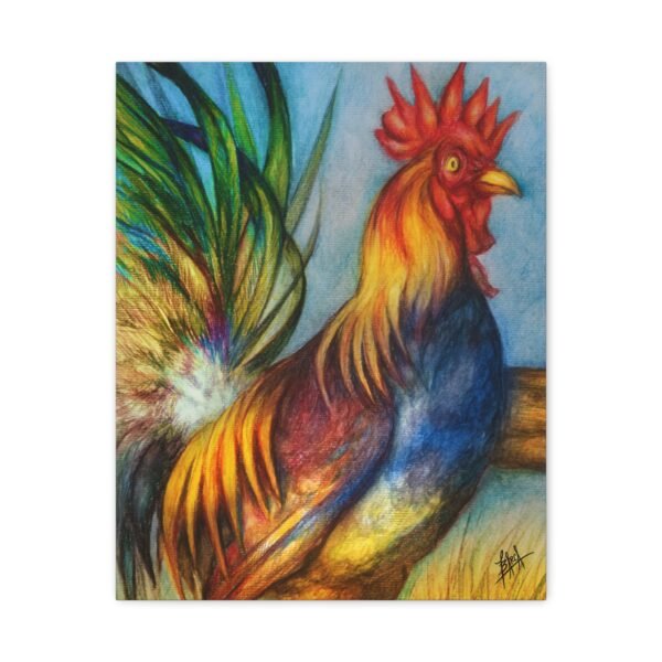 Vibrant Rooster Art Canvas - Colorful Farmhouse Home Decor - Image 9