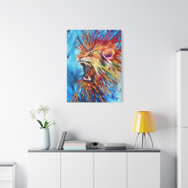 Copy of Vibrant Roaring Lion Canvas Art Print - Bold Modern Wall Decor - Image 11