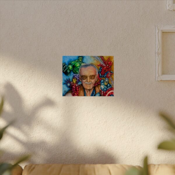 Stan Lee Superhero Watercolor Art Poster - Perfect for Comic Fans - Image 12