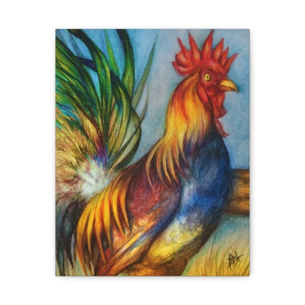 Vibrant Rooster Art Canvas - Colorful Farmhouse Home Decor - Image 5