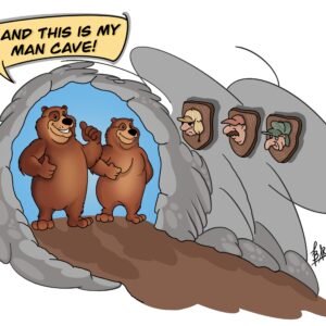 Man Cave Cartoon 1