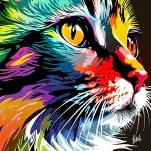 Pop Art Kitty Cutout