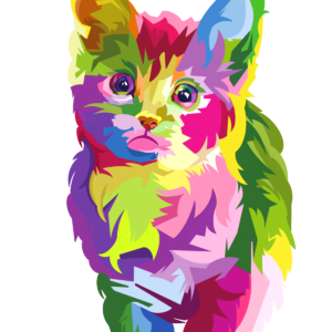 Cat Pop Art Scrap Paper