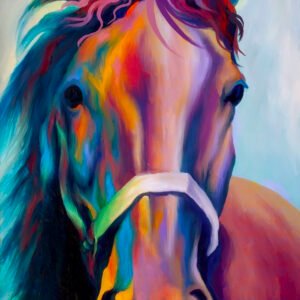 Colorful Horse Painting
