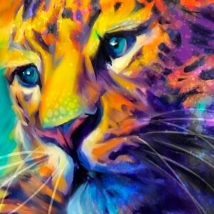Colored Leopard