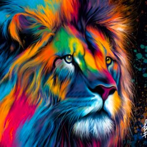Colored Lion