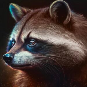 Racoon Portrait