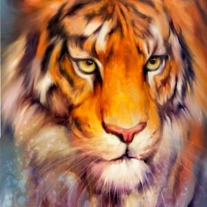 Tiger wet Pastels