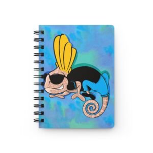Chamo Pop Art - Colorful Spiral Bound Johnny Bravo Journal for Creative Minds, Notebooks for School, Sketching, Daily Journals, Eco-Friendly Gift