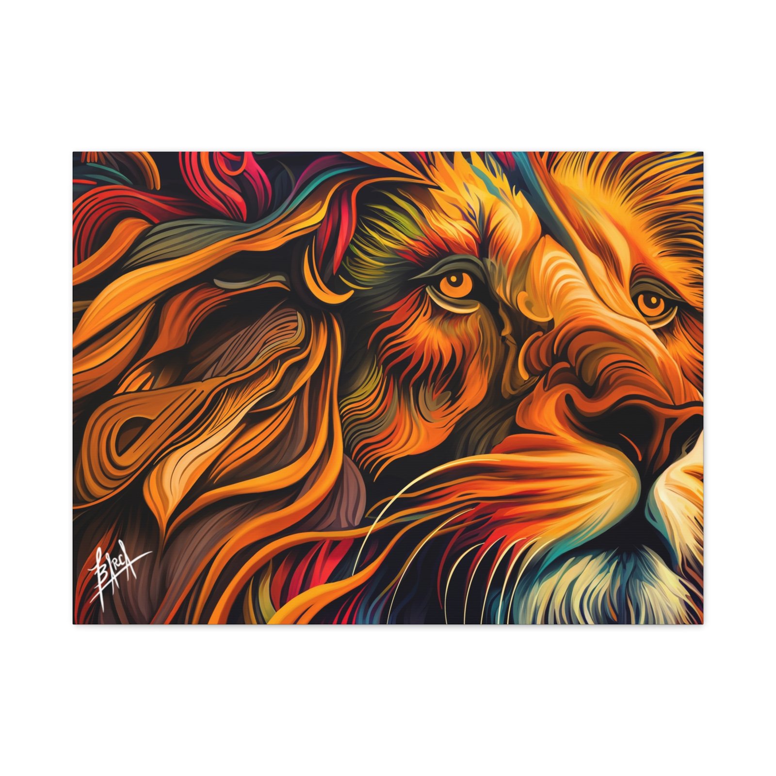 Animal Art Canvas - Vibrant Lion Canvas Art | Colorful Wall Decor, Animal Lover Gift, Living Room Accent, Nature Inspired Decoration, Unique Home Art - Image 41