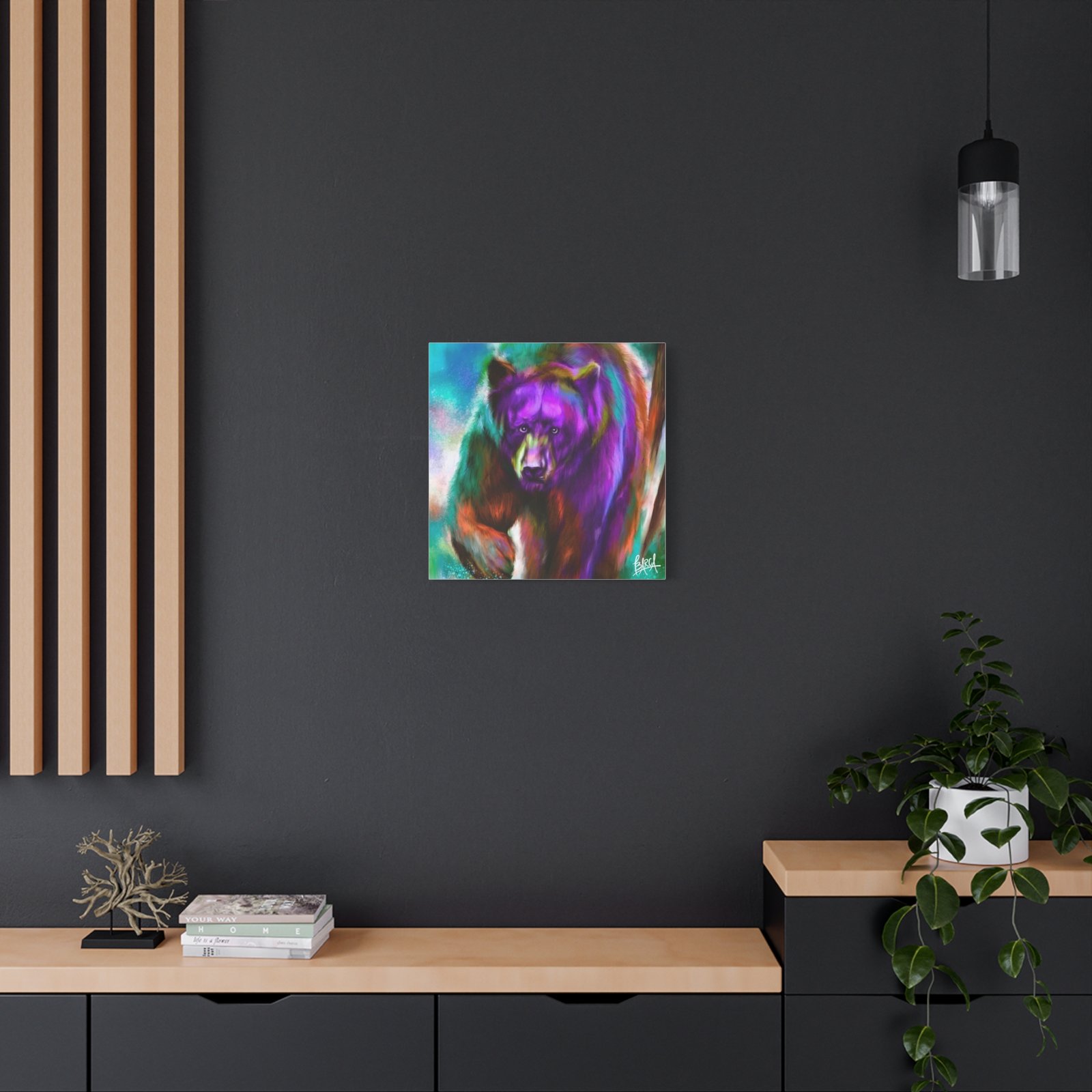Animal Art Canvas - Portrait Vibrant Bear Canvas Art, Colorful Wall Decor, Animal Lover Gift, Colorful Home Decor, Wildlife Artwork, Unique Art Piece - Image 88