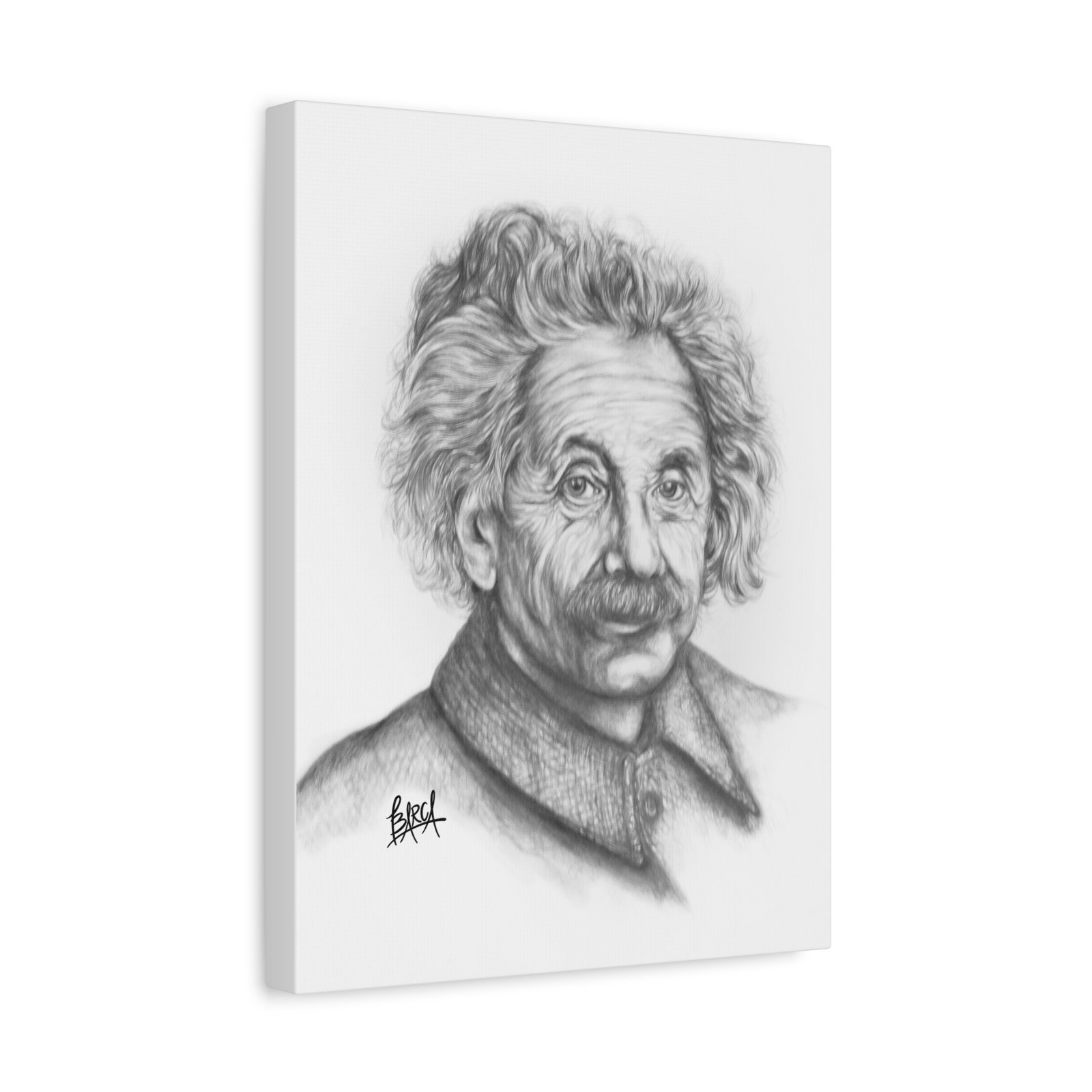 Graphite Pencil Sketch - Stylish Matte Canvas Print, Einstein Art Decor, Wall Art, Office Decor, Educational Gift, Art Lover Gift - Image 14