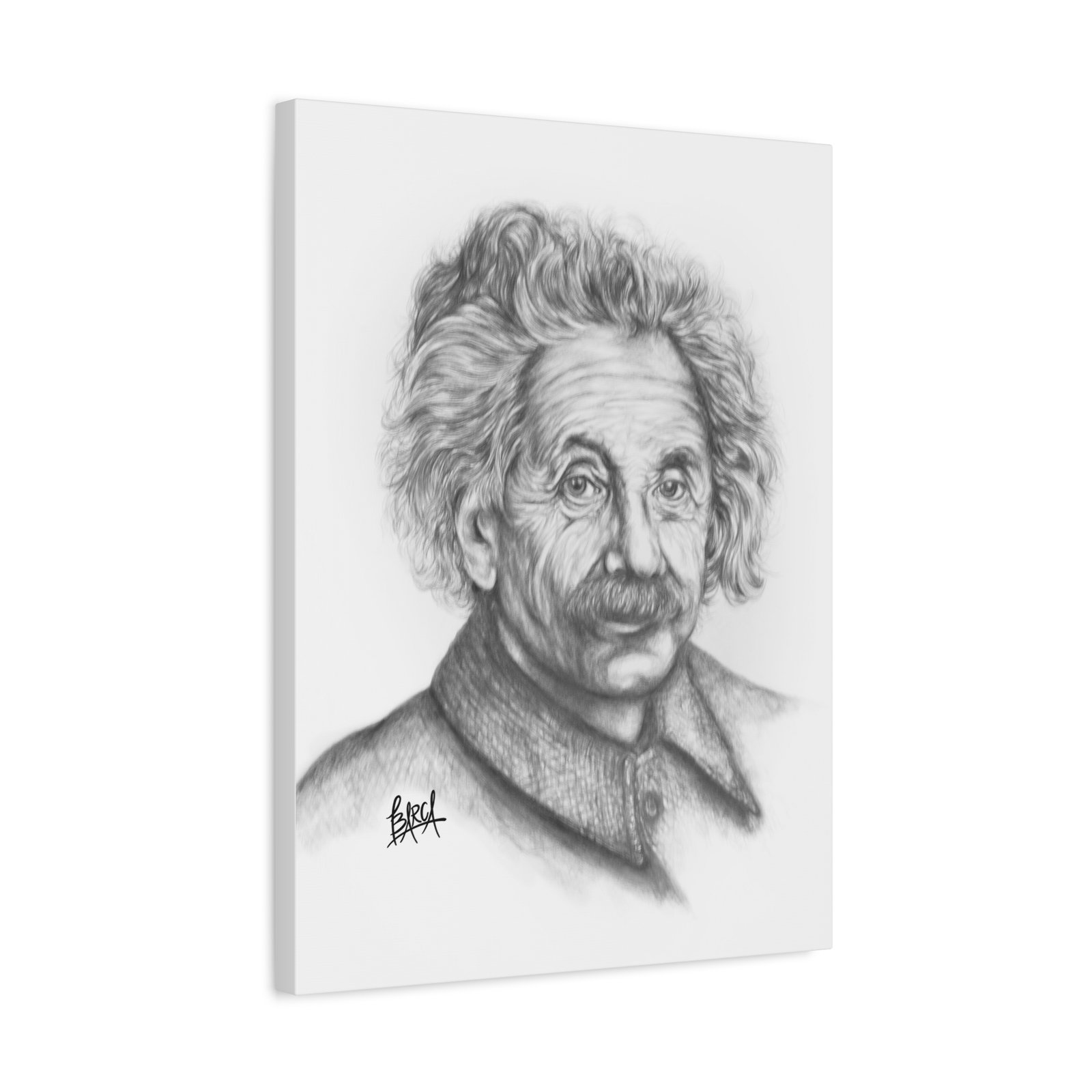 Graphite Pencil Sketch - Stylish Matte Canvas Print, Einstein Art Decor, Wall Art, Office Decor, Educational Gift, Art Lover Gift - Image 26