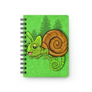 Chamo Pop Art - Charming Snail Chameleon Spiral Bound Journal | Nature Lover's Notebook | Perfect for Journaling, Sketching, Gifts, Eco-Friendly