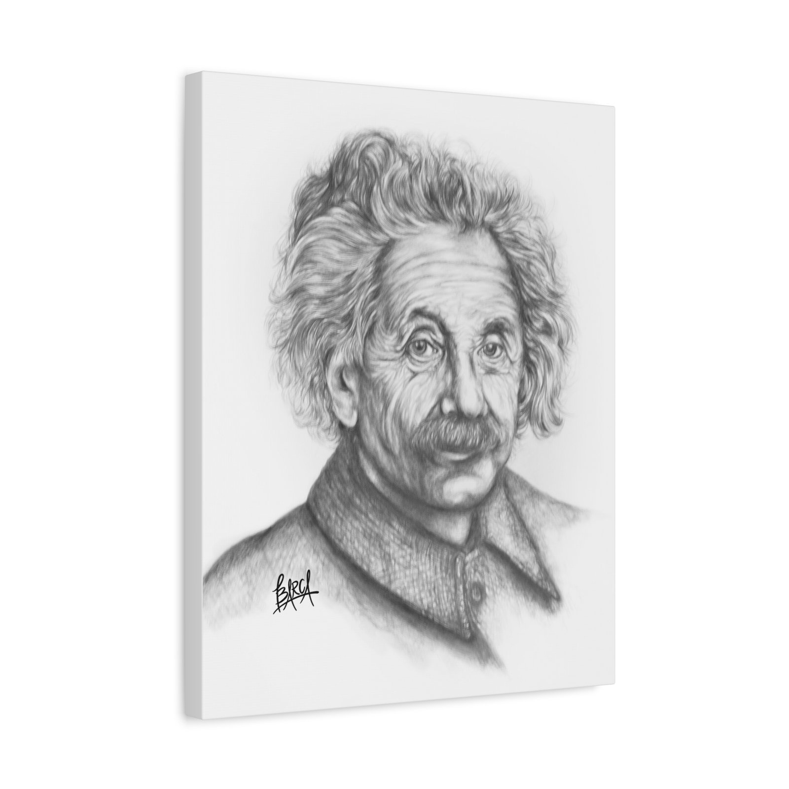 Graphite Pencil Sketch - Stylish Matte Canvas Print, Einstein Art Decor, Wall Art, Office Decor, Educational Gift, Art Lover Gift - Image 22