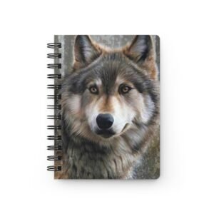 Animal Art Wolf - Wolf Spirit Spiral Bound Journal | Nature Lovers Notebook, Gift for Wildlife Enthusiasts, Eco-Friendly Diary, Animal Lover's Planner, [...]