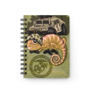 Chamo Pop Art - US Military-Inspired US Marines Spiral Bound Journal | Camouflage Chameleon Notebook | Ideal for Stationery Lovers, Gift for Soldiers, Outdoor [...]