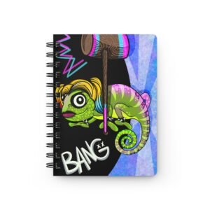 Chamo Pop Art - DC Comic Harley Quinn Colorful Spiral Bound Journal, Fun Notepad for Artists, Creative Writing, Sketchbook, Gift for Students and Kids