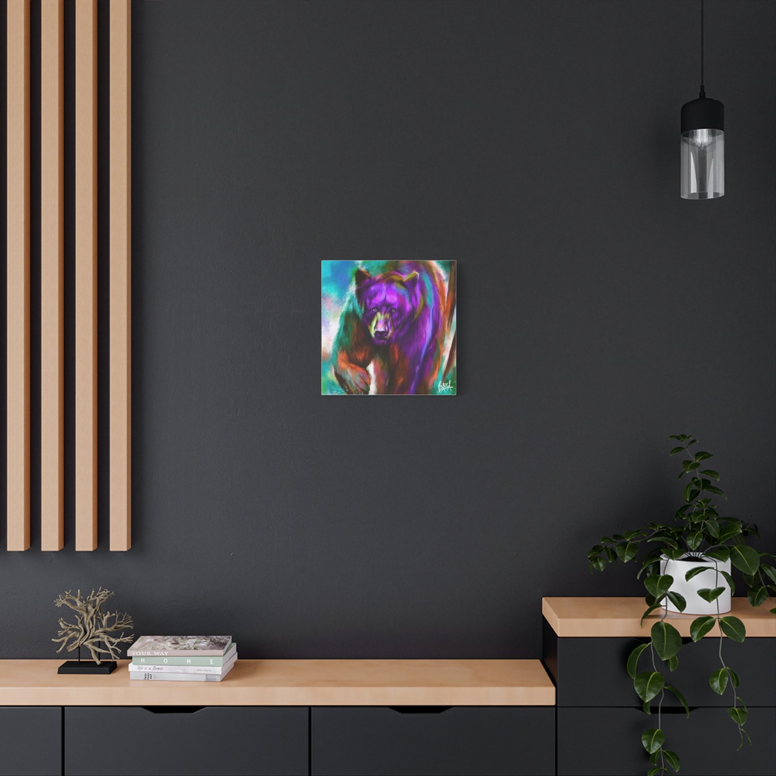 Animal Art Canvas - Portrait Vibrant Bear Canvas Art, Colorful Wall Decor, Animal Lover Gift, Colorful Home Decor, Wildlife Artwork, Unique Art Piece - Image 84