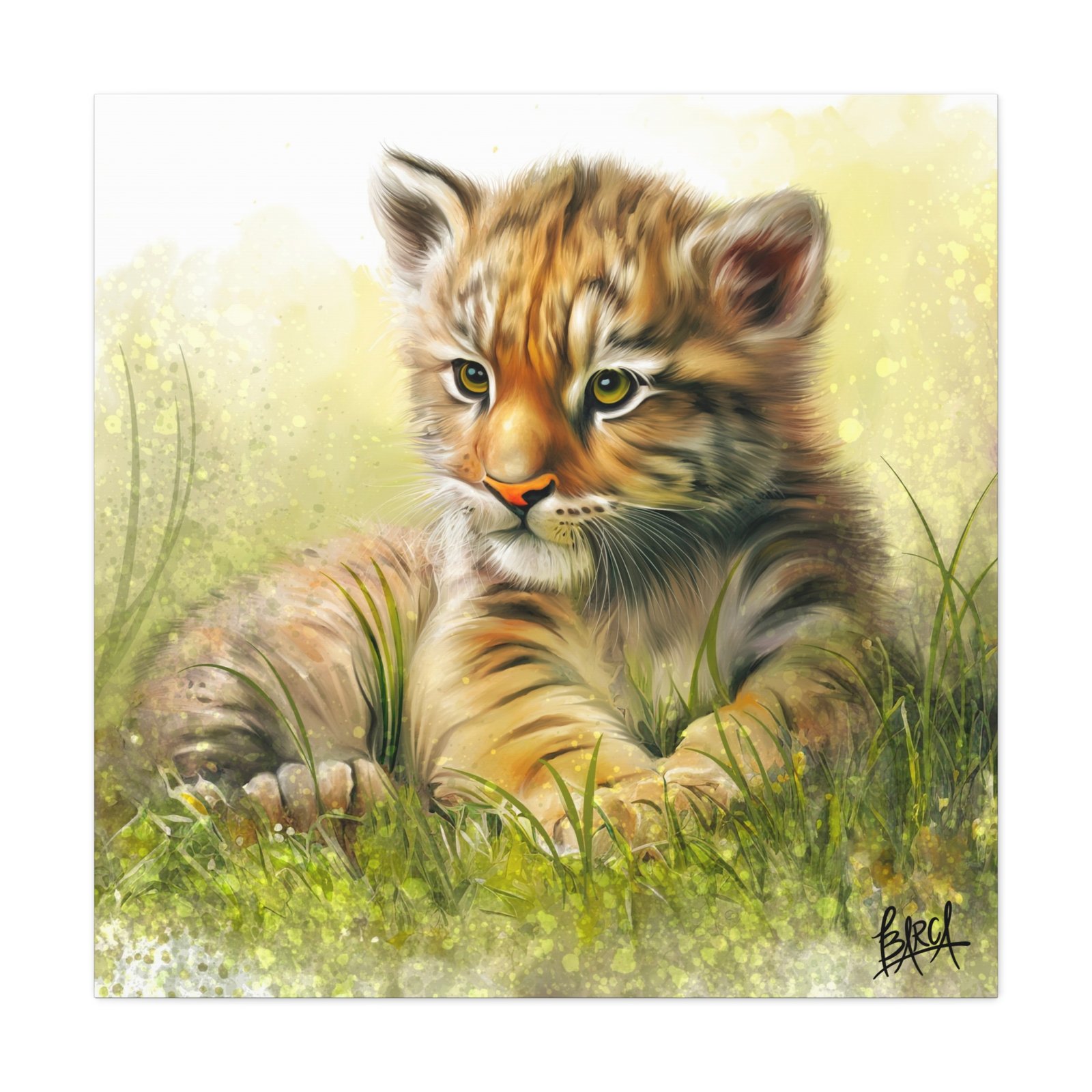 Animal Art Canvas - Tiger Cub Wall Art, Cute Animal Canvas Print for Nursery Decor, Baby Shower Gift, Wildlife Lover's Home Decor, Kid's Room Decoration - Image 37