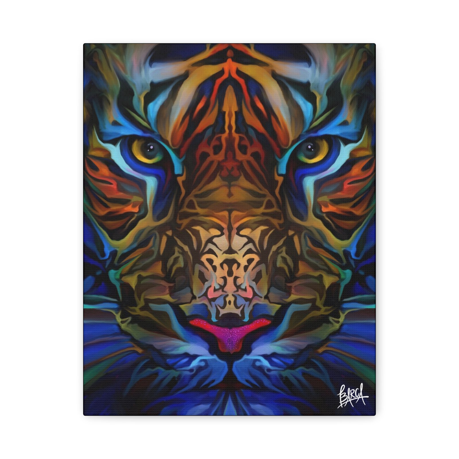 Animal Art Canvas - Portrait Vibrant Tiger Canvas Wall Art, Colorful Animal Decor, Modern Home Aesthetic, Gift for Art Lovers, Unique Wildlife Artwork - Image 9