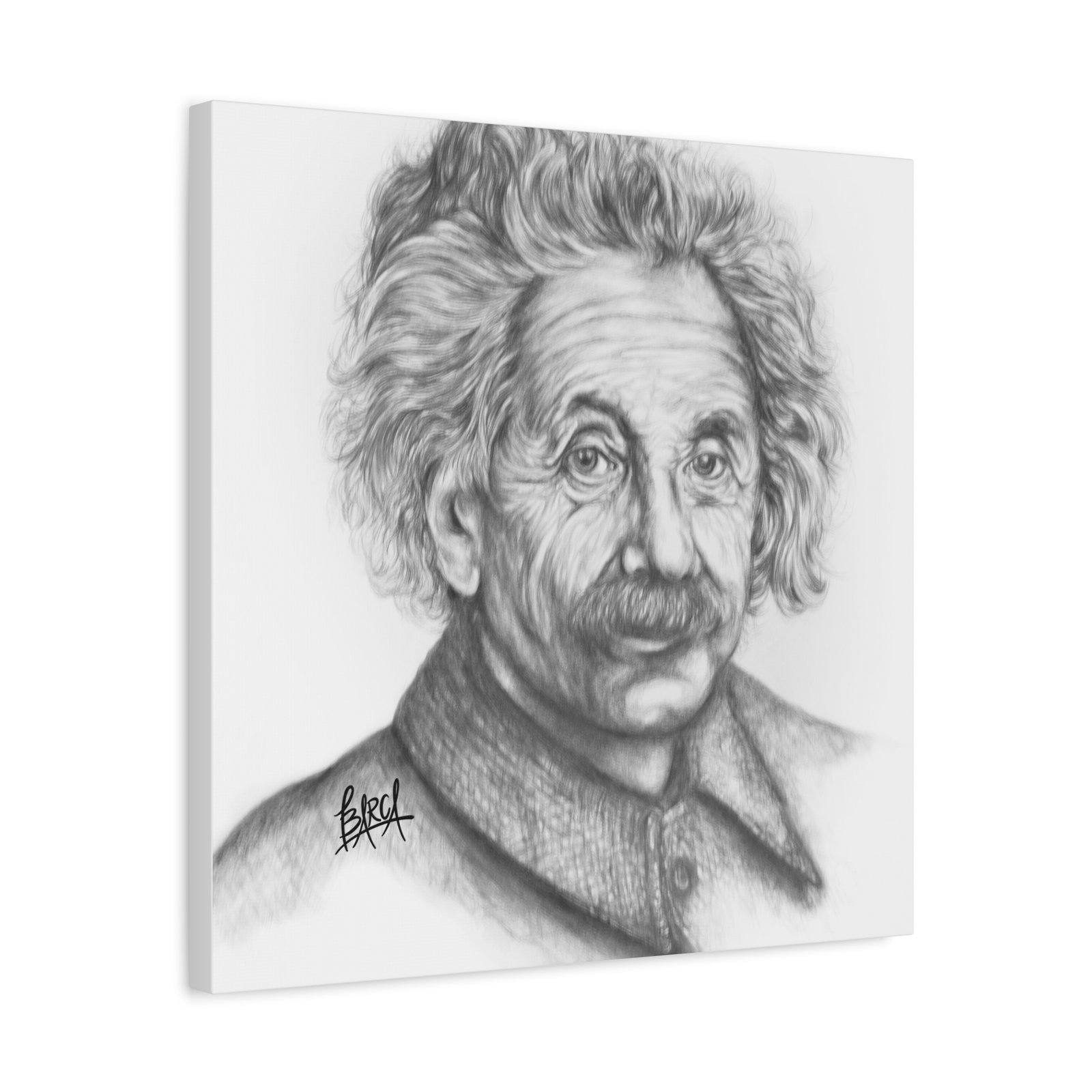 Graphite Pencil Sketch - Stylish Matte Canvas Print, Einstein Art Decor, Wall Art, Office Decor, Educational Gift, Art Lover Gift - Image 82