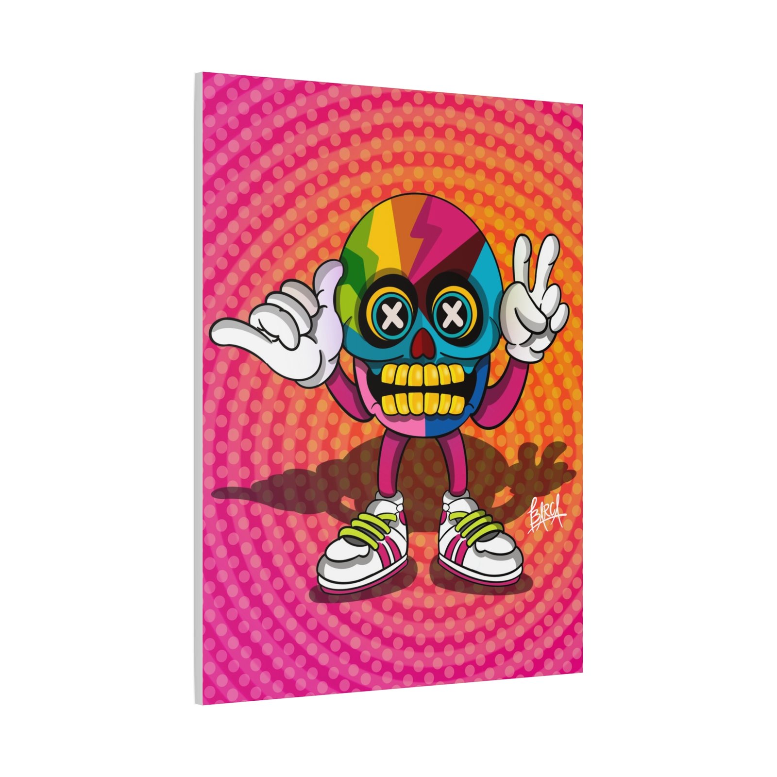 Other Art Portrait - Colorful Skull Canvas Art Print, Psychedelic Wall Decor, Unique Gift for Art Lovers, Vibrant Home Decor, Fun Room Accent - Image 38