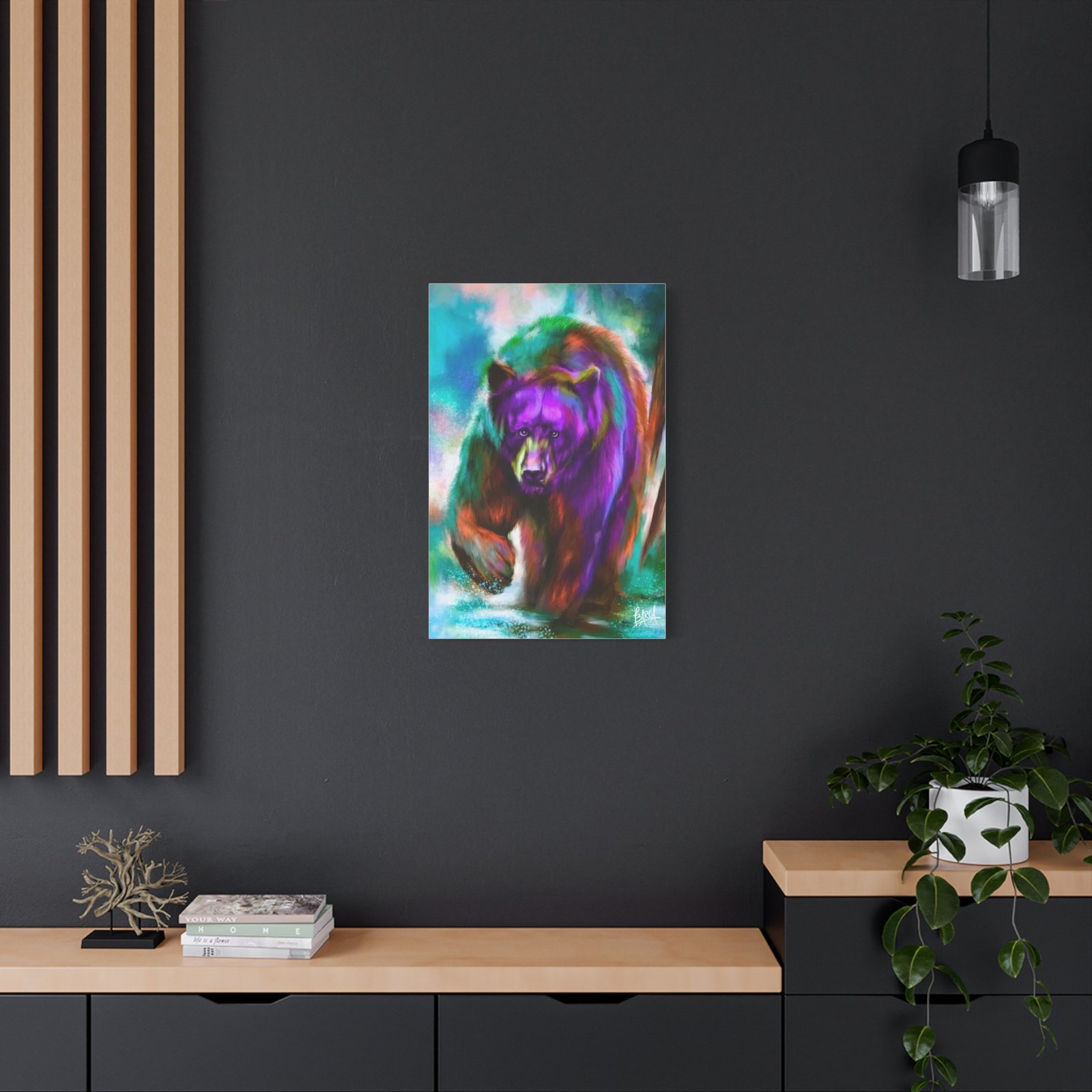 Animal Art Canvas - Portrait Vibrant Bear Canvas Art, Colorful Wall Decor, Animal Lover Gift, Colorful Home Decor, Wildlife Artwork, Unique Art Piece - Image 36