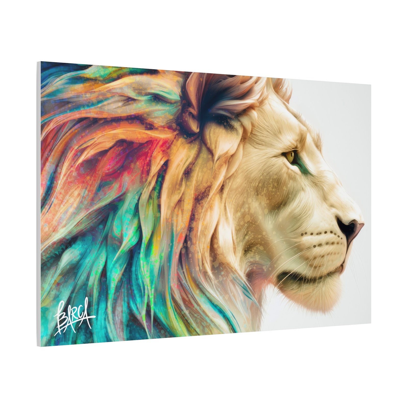 Animal Art Canvas - Vibrant Lion Canvas Wall Art, Colorful Stretched Canvas, Home Decor, Animal Art, Gift for Animal Lovers, Living Room Decoration - Image 62