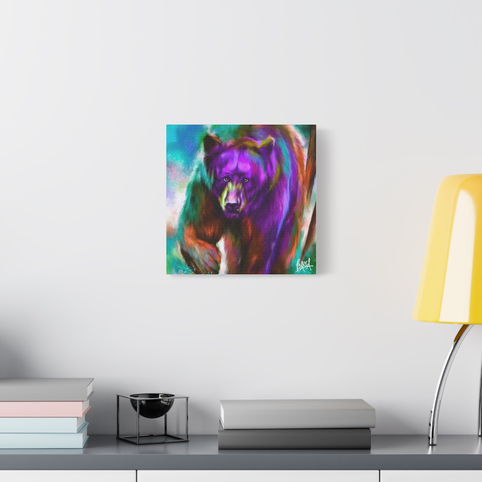 Animal Art Canvas - Portrait Vibrant Bear Canvas Art, Colorful Wall Decor, Animal Lover Gift, Colorful Home Decor, Wildlife Artwork, Unique Art Piece - Image 75