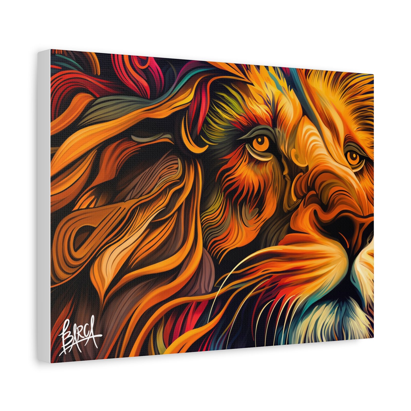 Animal Art Canvas - Colorful Lion Canvas Art, Wall Decor, Animal Portrait, Vibrant Home Decor, Wildlife Art, Gift for Animal Lovers, Modern Art Piece - Image 14