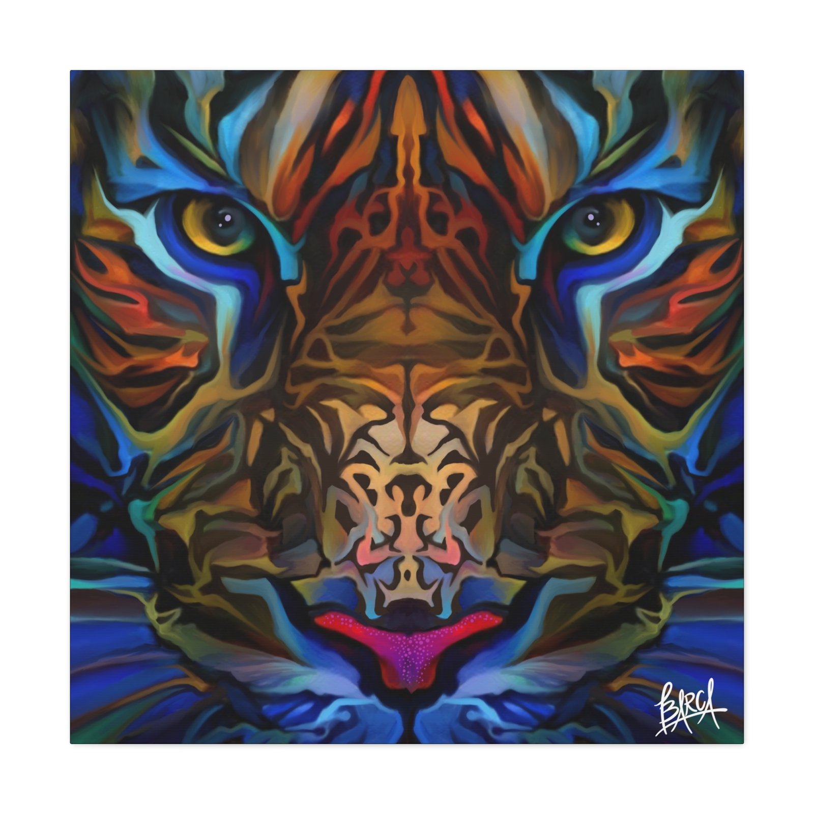 Animal Art Canvas - Portrait Vibrant Tiger Canvas Wall Art, Colorful Animal Decor, Modern Home Aesthetic, Gift for Art Lovers, Unique Wildlife Artwork - Image 105