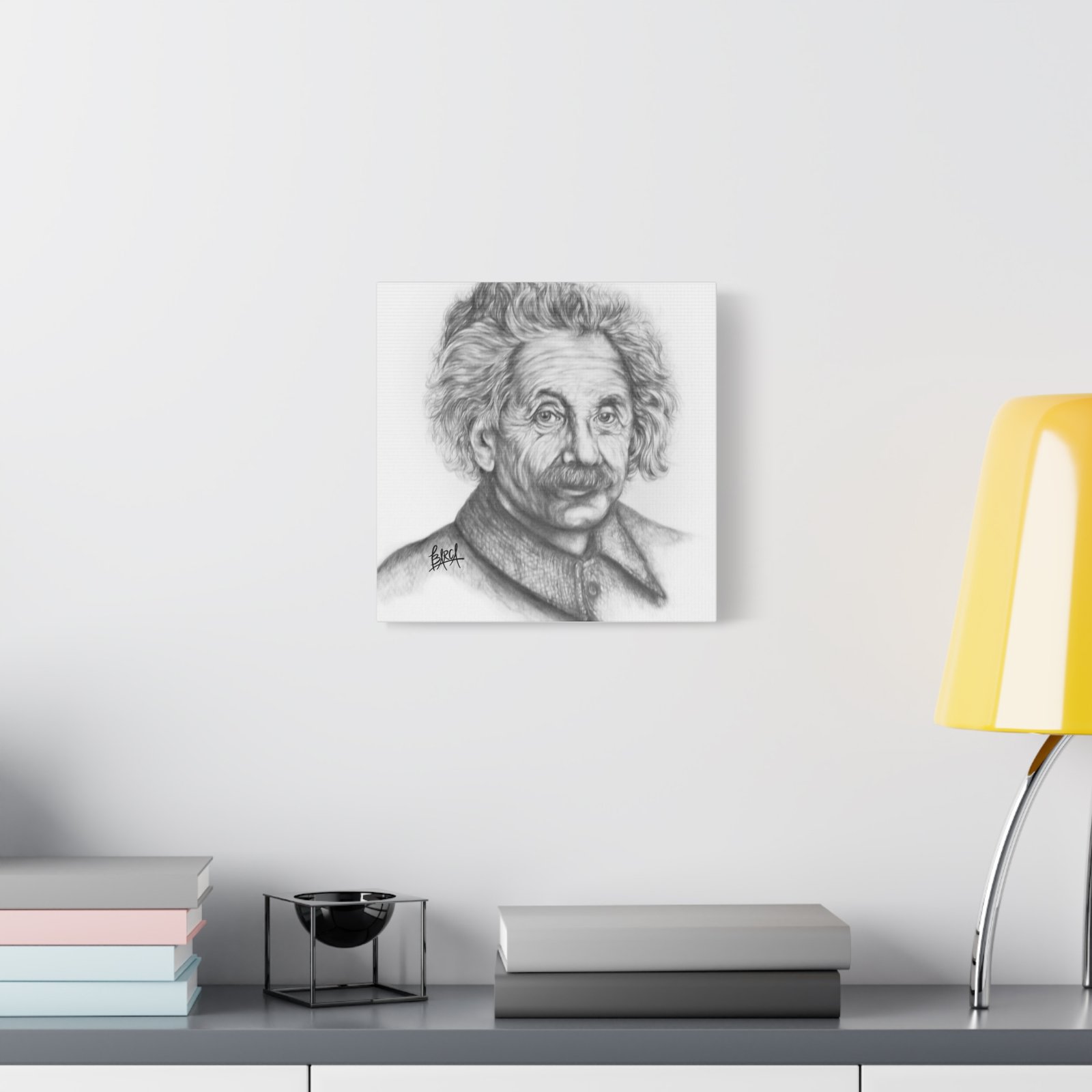 Graphite Pencil Sketch - Stylish Matte Canvas Print, Einstein Art Decor, Wall Art, Office Decor, Educational Gift, Art Lover Gift - Image 71