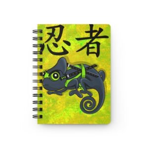 Chamo Pop Art - Ninja Chameleon Spiral Bound Journal - Cute Notebook for Artists, Students, Gifts, Eco-Friendly, Daily Planner, Writing