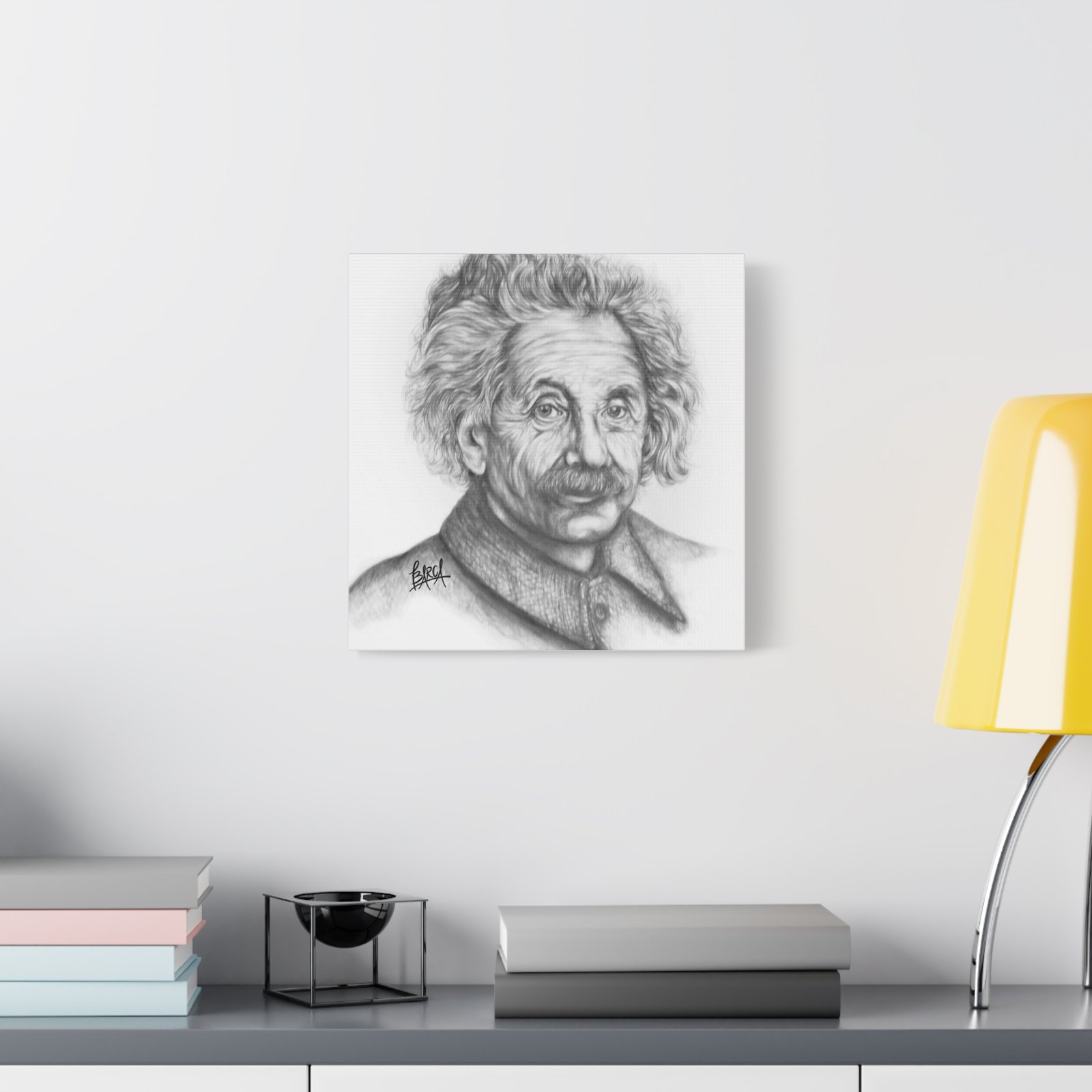 Graphite Pencil Sketch - Stylish Matte Canvas Print, Einstein Art Decor, Wall Art, Office Decor, Educational Gift, Art Lover Gift - Image 75