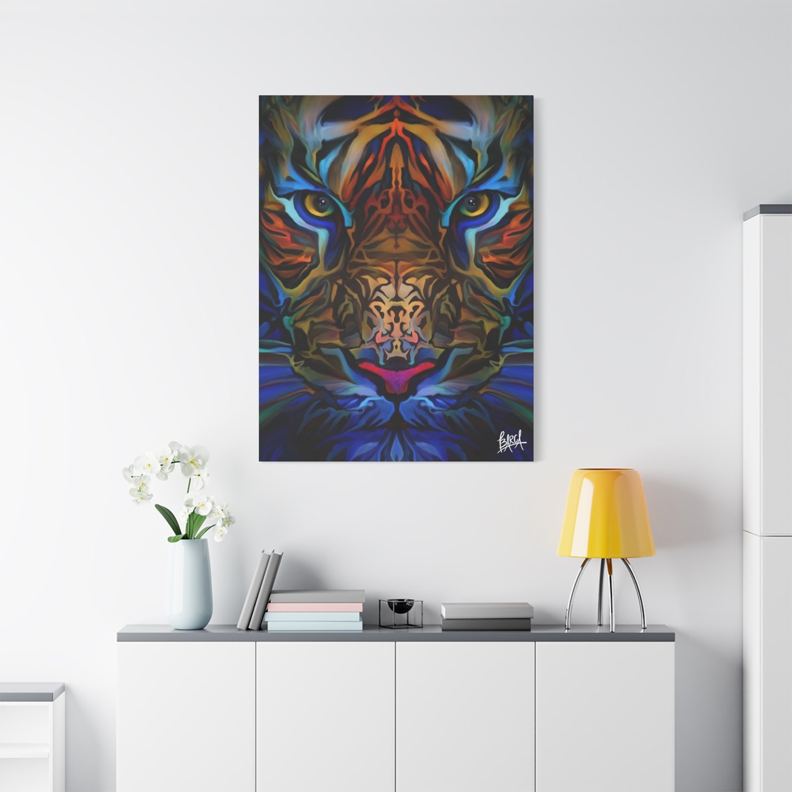 Animal Art Canvas - Portrait Vibrant Tiger Canvas Wall Art, Colorful Animal Decor, Modern Home Aesthetic, Gift for Art Lovers, Unique Wildlife Artwork - Image 63