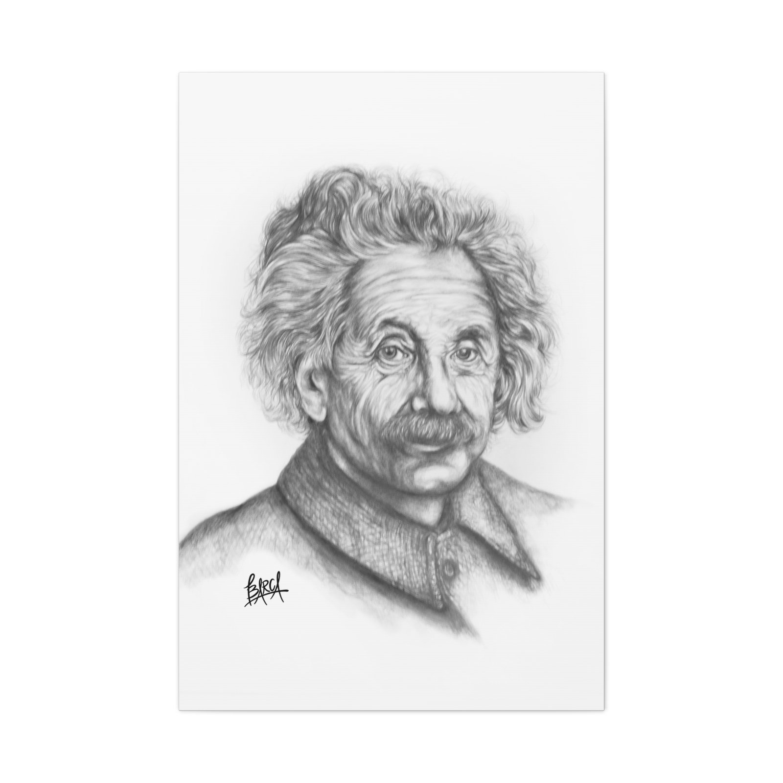 Graphite Pencil Sketch - Stylish Matte Canvas Print, Einstein Art Decor, Wall Art, Office Decor, Educational Gift, Art Lover Gift - Image 49
