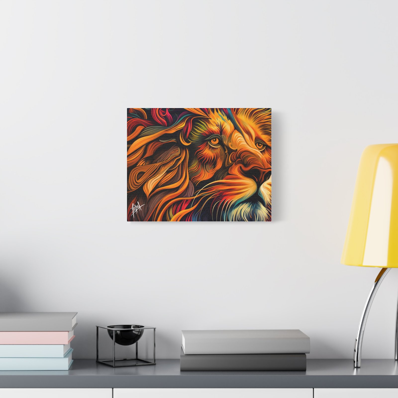 Animal Art Canvas - Vibrant Lion Canvas Art | Colorful Wall Decor, Animal Lover Gift, Living Room Accent, Nature Inspired Decoration, Unique Home Art - Image 11