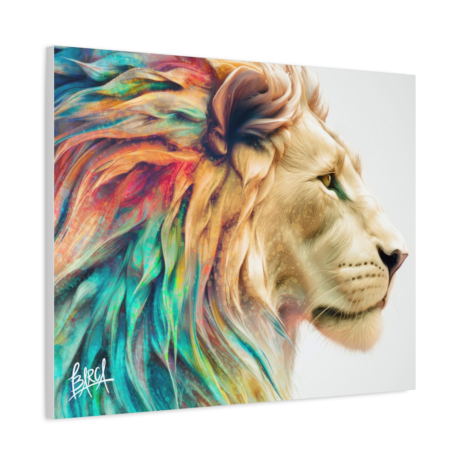 Animal Art Canvas - Vibrant Lion Canvas Wall Art, Colorful Stretched Canvas, Home Decor, Animal Art, Gift for Animal Lovers, Living Room Decoration - Image 34
